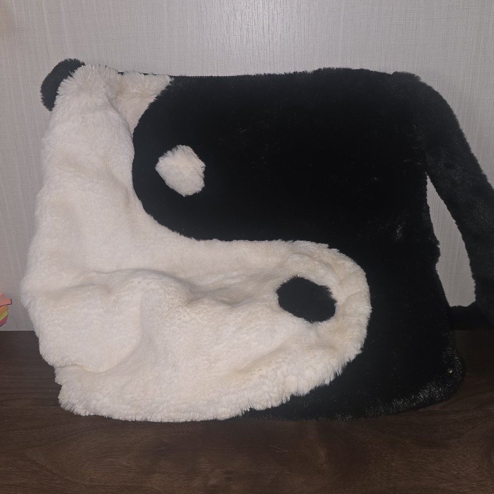 SHEIN Black and White Yin Yang Tote Bag